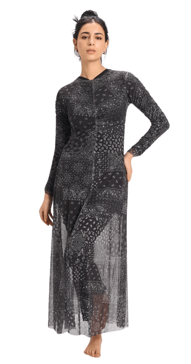 Mesh Paisley - Black - Bare Essentials