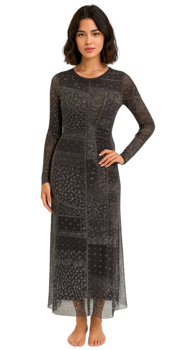 Mesh Paisley - Black - Bare Essentials