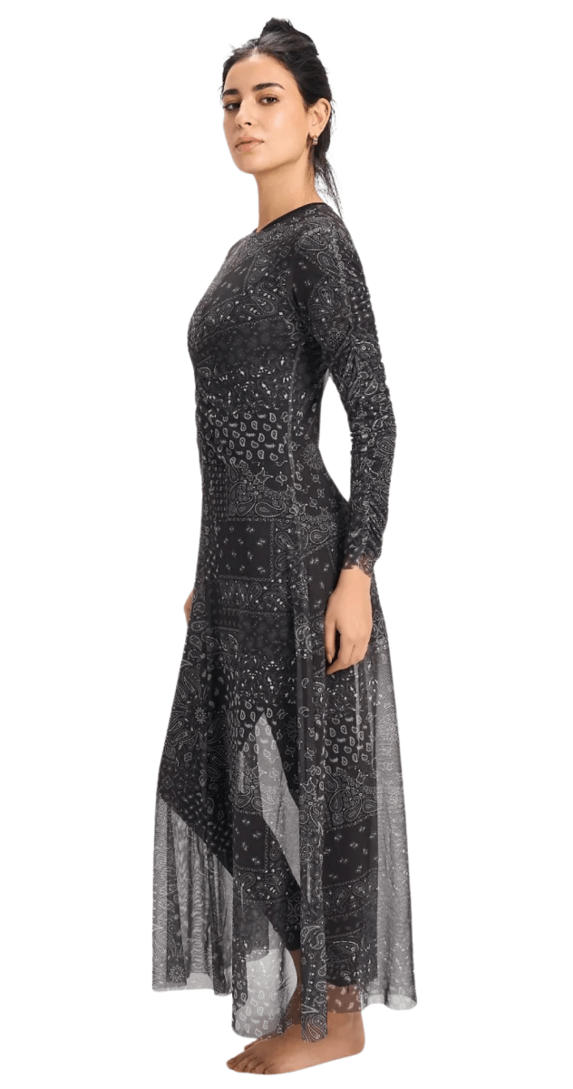 Mesh Paisley - Black - Bare Essentials