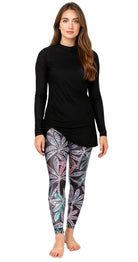Multicolor Palms Swim Leggings - Bare Essentials