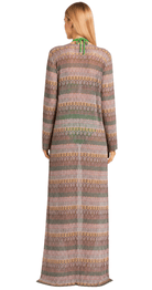 Olive Mist Long Beach Cover-Up Kimono - Bare Essentials