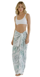 Palms Chiffon Mesh Wrap (River) - Bare Essentials