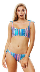Persian Dream Shoulder Tie Bralette & Tie Side Pant - Bare Essentials