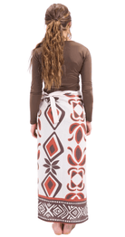 Petal Diamond Linen Pareo (Brown) - Bare Essentials