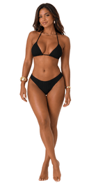 Punta Cana Black Brazilian Triangle Bikini - Bare Essentials