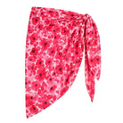 Red Floral Print Sarong - Bare Essentials