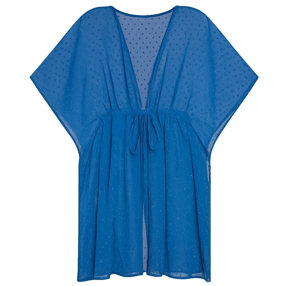 Royal Blue Sheer Beach Cover Up - Bare Essentials