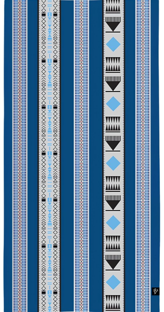 Sadu Bamboo Beach Towel (Blue) - Bare Essentials