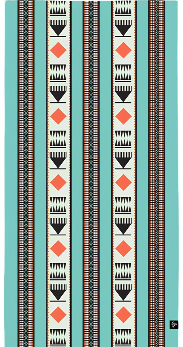 Sadu Bamboo Beach Towel (Turquoise) - Bare Essentials