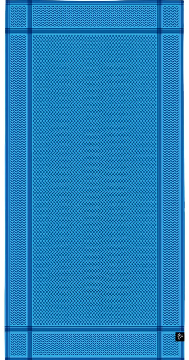 Shemagh Bamboo Beach Towel (Blue) - Bare Essentials