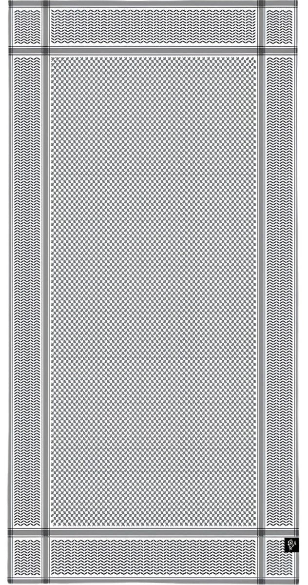 Shemagh Bamboo Beach Towel (Grey) - Bare Essentials