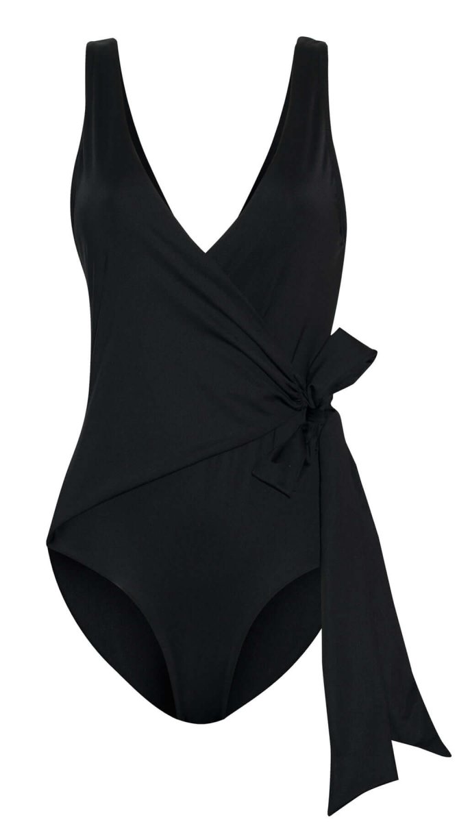 SOLD OUT - Palmacea Tiza 43 Wrap Suit (Black) - Bare Essentials