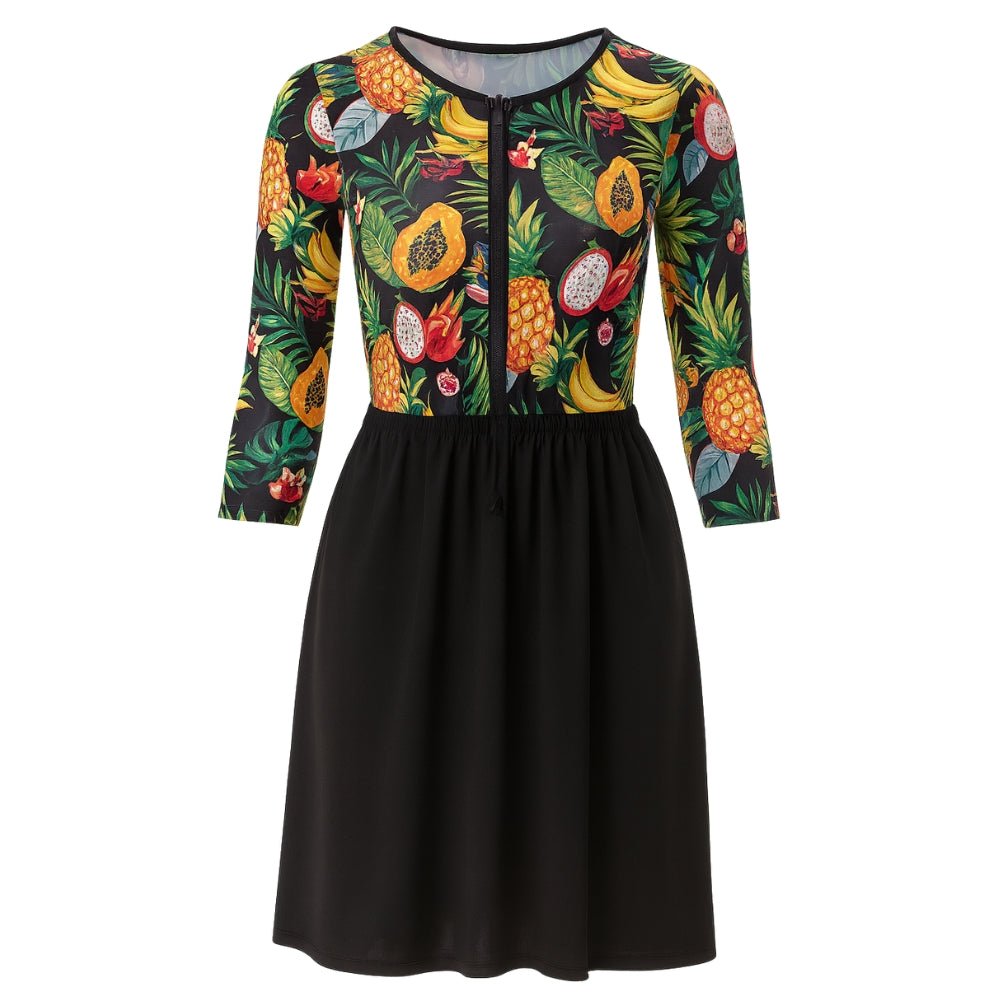 Summer Fruit A - Line Swim Dress - Bare Essentials