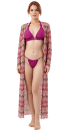Sunset Chevron Long Kimono - Bare Essentials