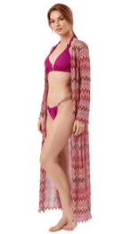 Sunset Chevron Long Kimono - Bare Essentials