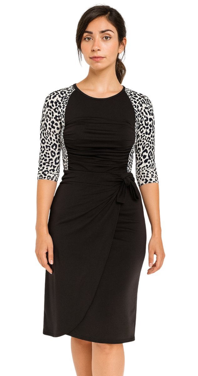 Tiger Print Sleeved Swimsuits - Bare Essentials