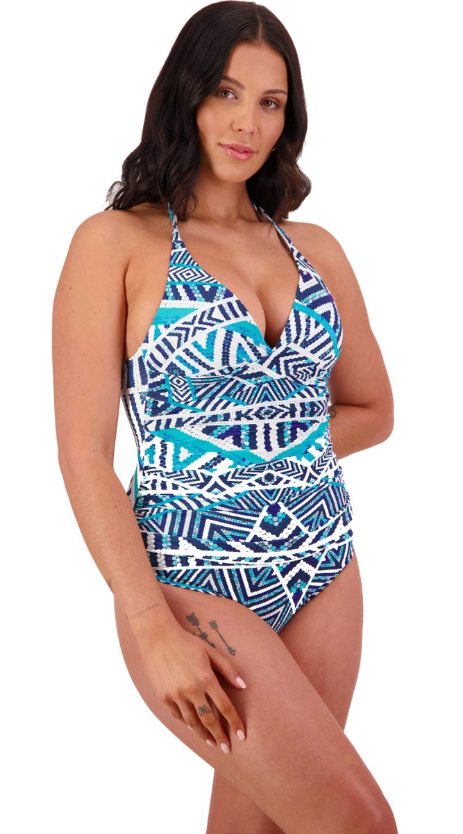 Tribal Geo Wrap Tri Suit - Bare Essentials