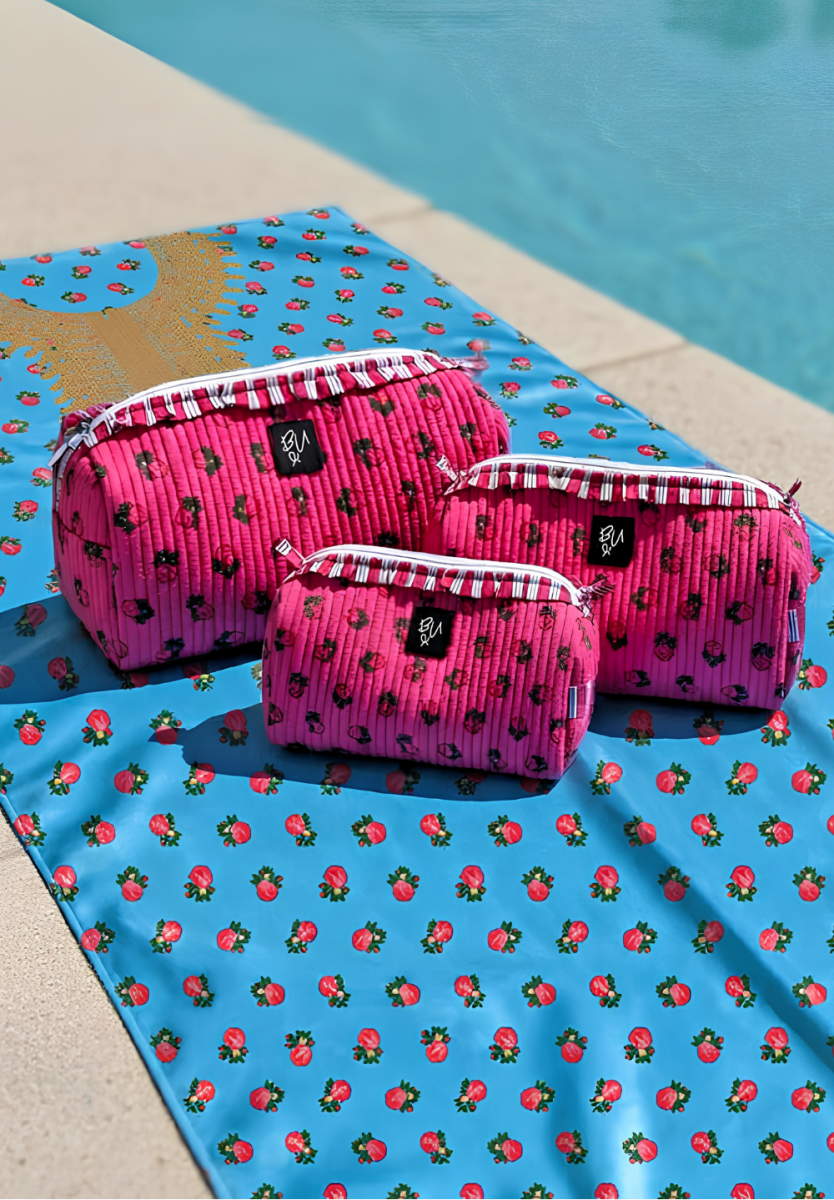 Turathi Quilted Cotton Pouch Set - Bare Essentials