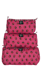 Turathi Quilted Cotton Pouch Set - Bare Essentials