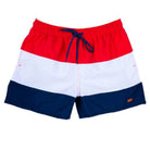 Waves Men's Shorts Red White Navy - Bare Essentials