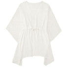 White Textured Chevron Beach Cover - Up - Bare Essentials