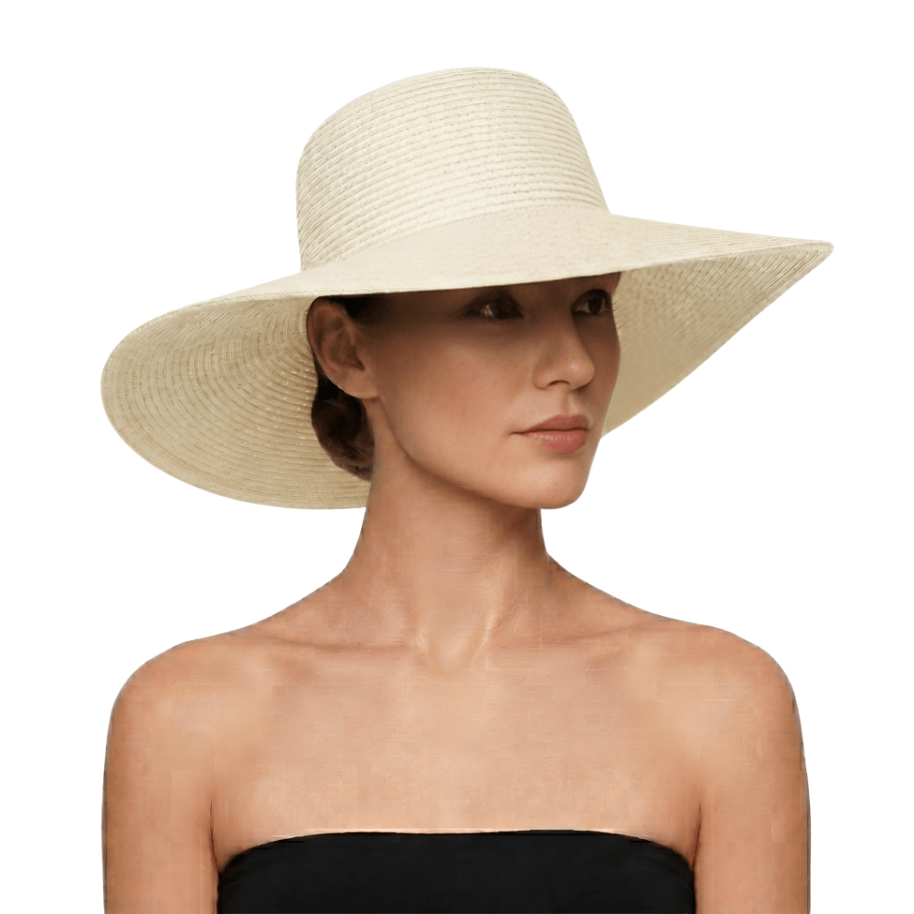 Wide Brim Hat (Cream) - Bare Essentials