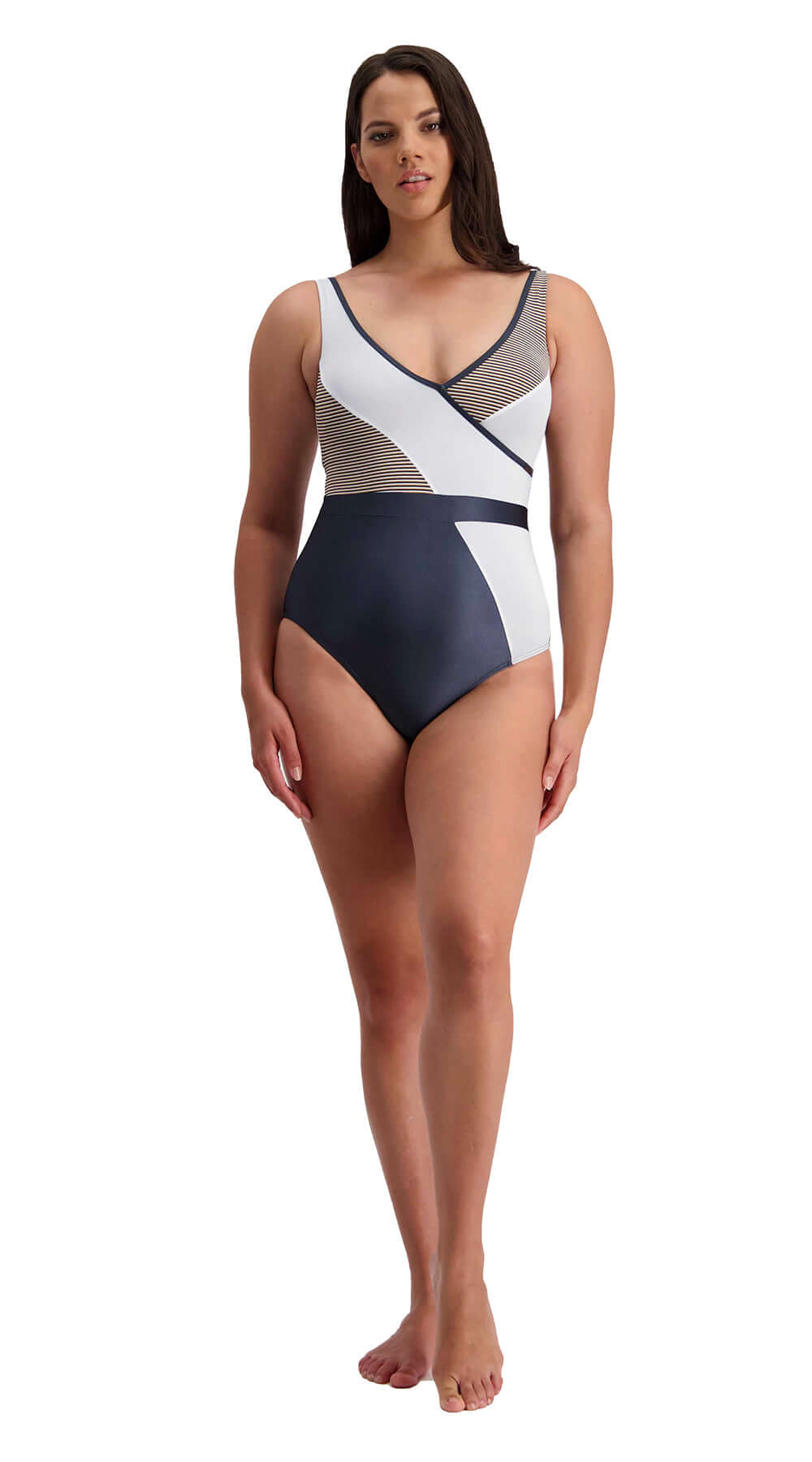 Beach Luxe Faux Wrap Suit - Bare Essentials