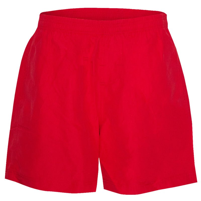 Beau Men's Beach Shorts (Red) - Bare Essentials