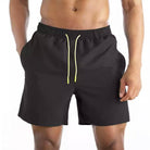 Beau Men's Drawstring Board Shorts (Black) - Bare Essentials