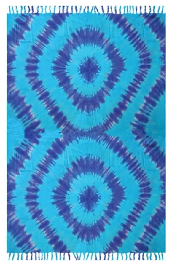 Blue Tie Dye Sarong - Bare Essentials