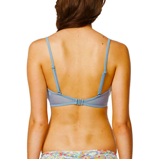 Breezy Floral Mesh Adjustable U/W (DD/E) & Mesh Hipster Pant - Grey - Bare Essentials