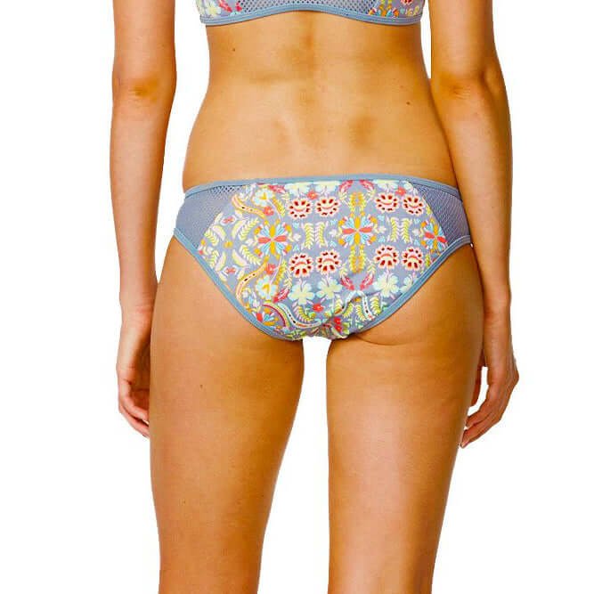 Breezy Floral Mesh Adjustable U/W (DD/E) & Mesh Hipster Pant - Grey - Bare Essentials