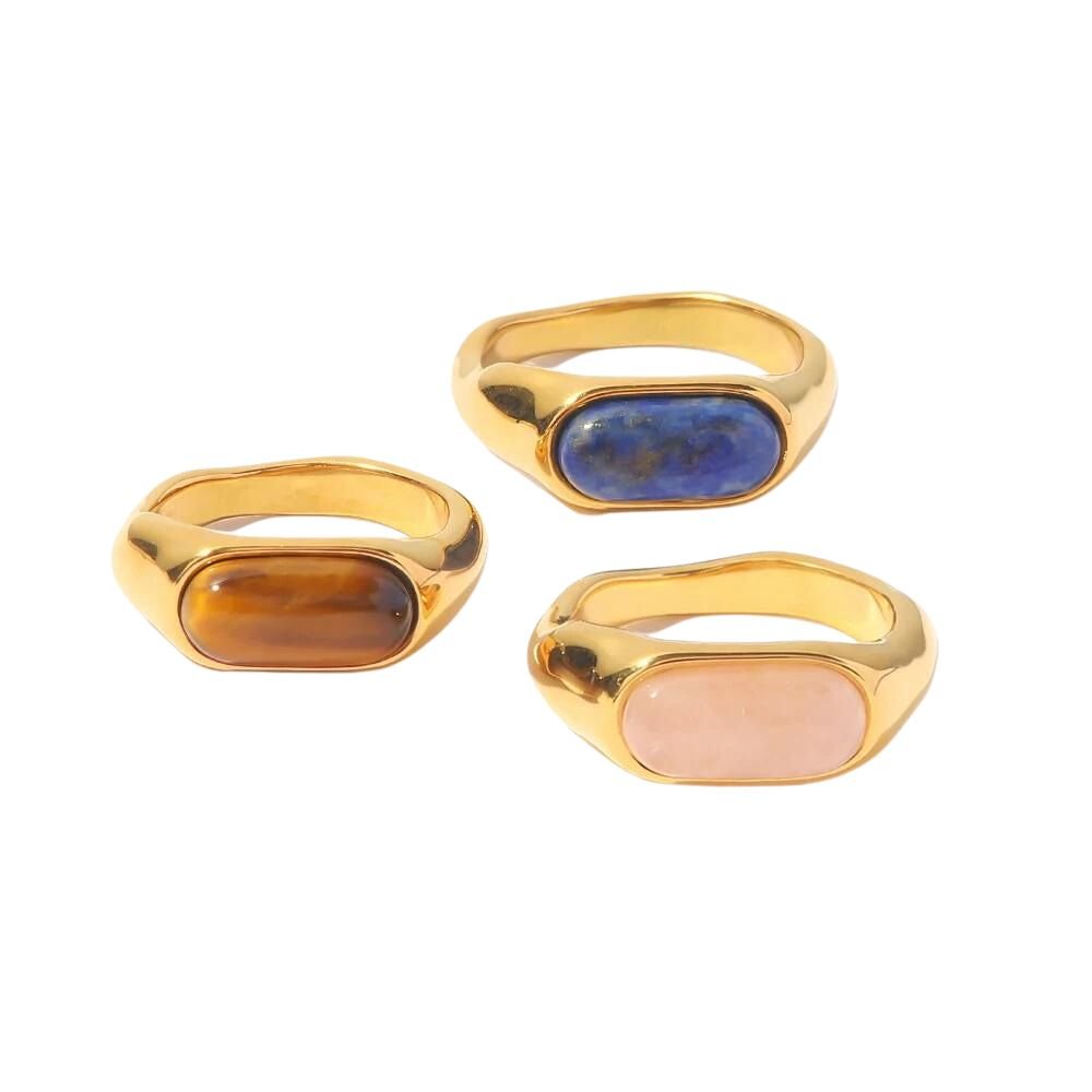 Gold ring clearance with gemstone