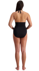 Contours Halter Trim Suit (Fuchsia) - Bare Essentials