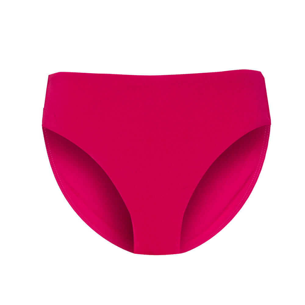 Contours Twist Tankini & Mid-Rise Pant (Fuchsia) - Bare Essentials