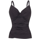 Contours Wrap Dual Cup U/W Tankini (Cocoa) - Bare Essentials