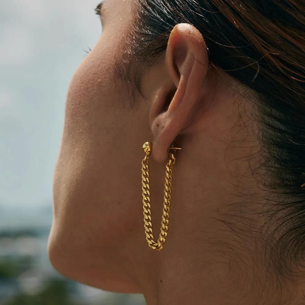 Copenhagen Chain Earrings - Bare Essentials