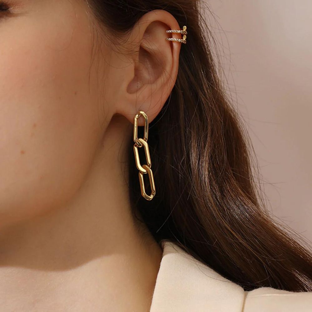 Copenhagen Linked Earrings - Bare Essentials