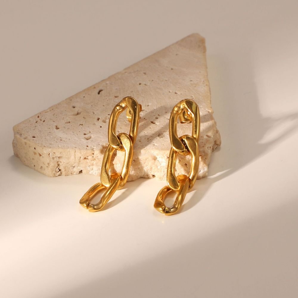 Copenhagen Linked Earrings - Bare Essentials