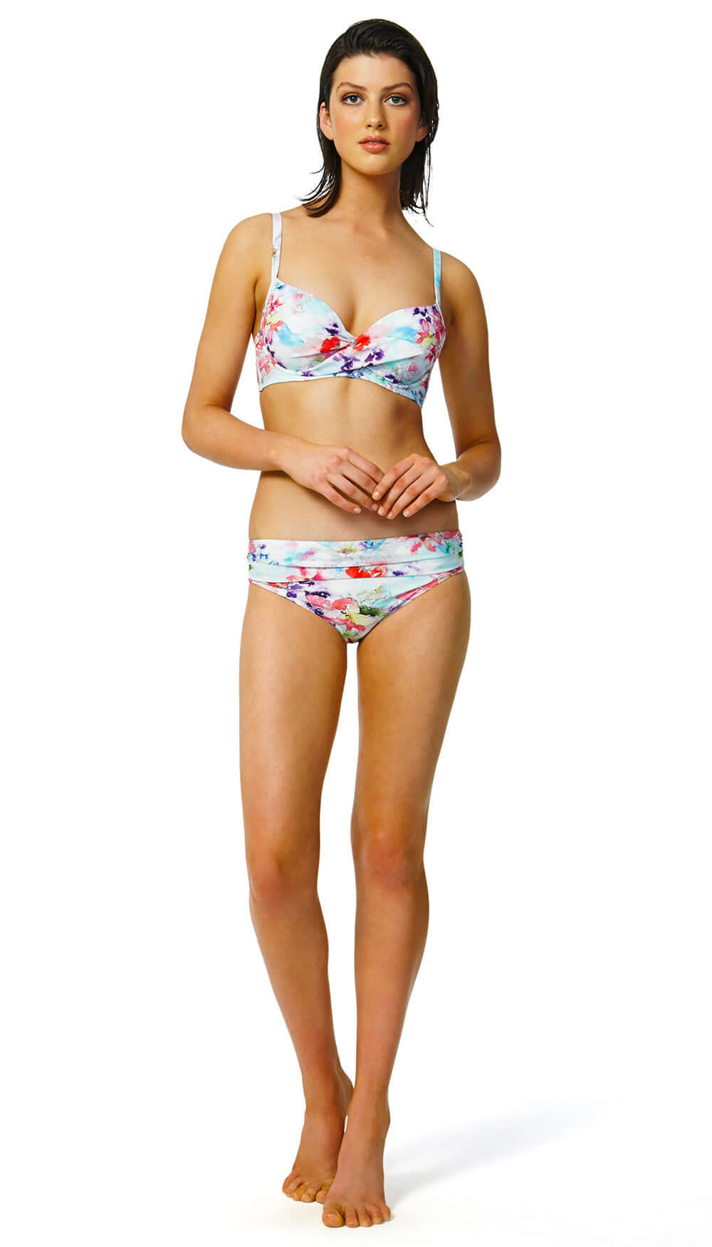 Dreamy Wrap Dual Cup U/W (B-F cup) & Ruched Front Pant - Bare Essentials