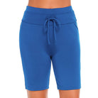 Essentials Blue Knee-length Drawstring Swim Shorts - Bare Essentials