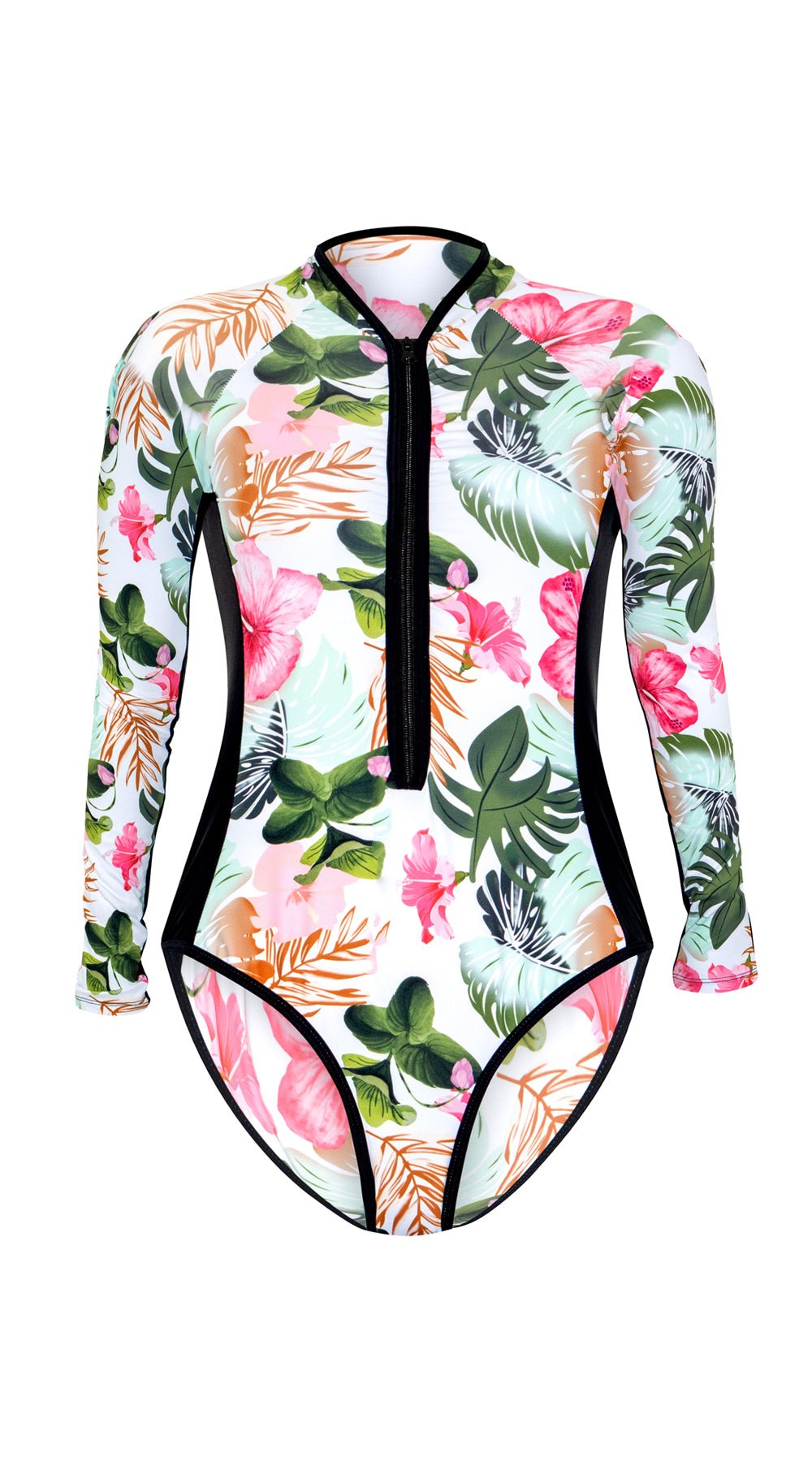 Essentials Green Multiprint Long Sleeve Suit - Bare Essentials
One Piece Swimsuits