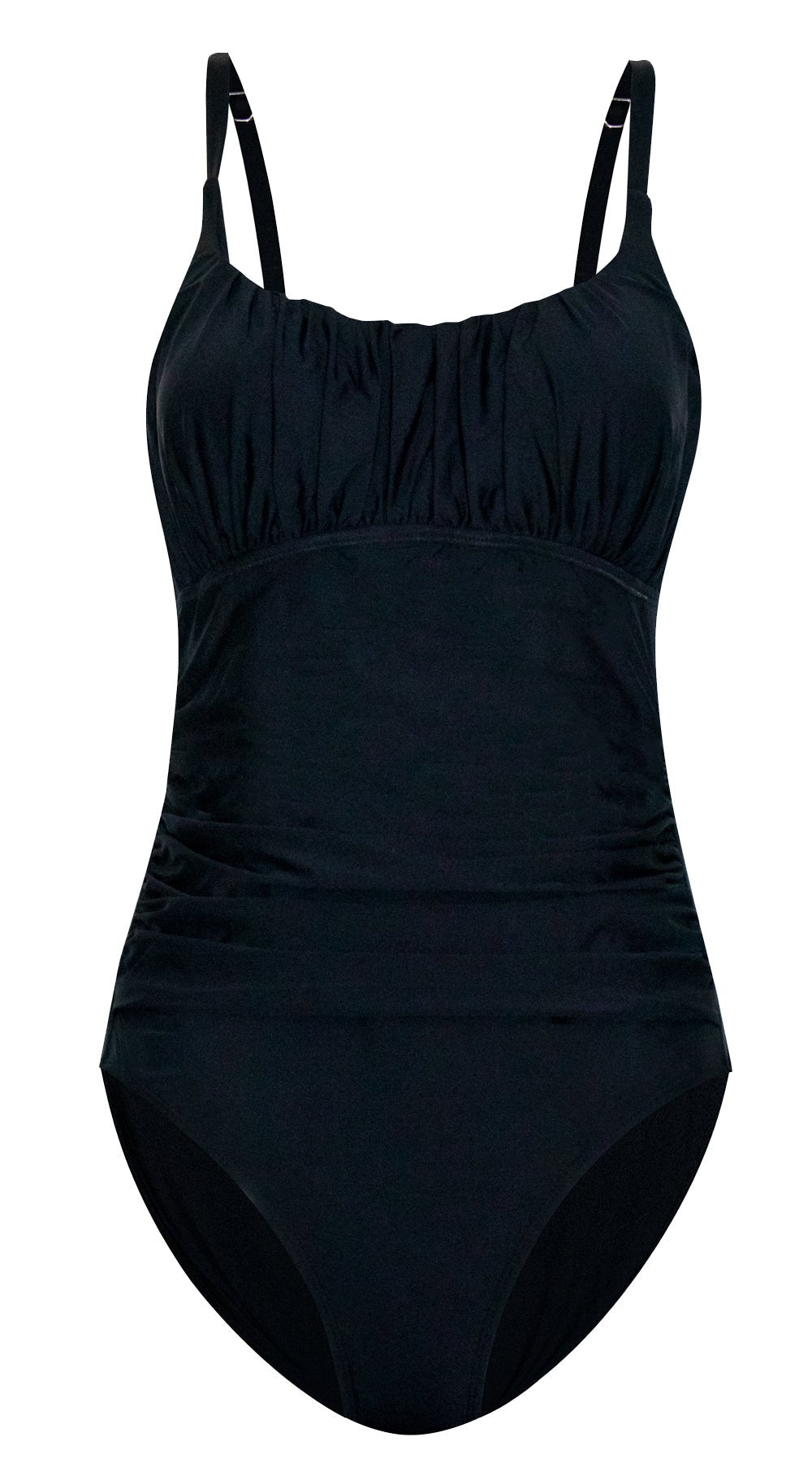 Essentials Ruched Solid Suit (Black) - Bare Essentials
One Piece Tummy Control Swimsuits