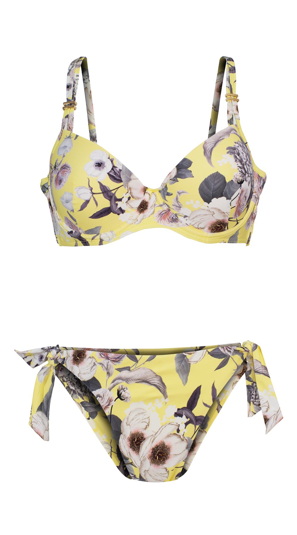 Fantasy Island U/W Twin Strap Top (B & C) & Wide Tie Side Pant - Bare Essentials
Cup size Bikini Set