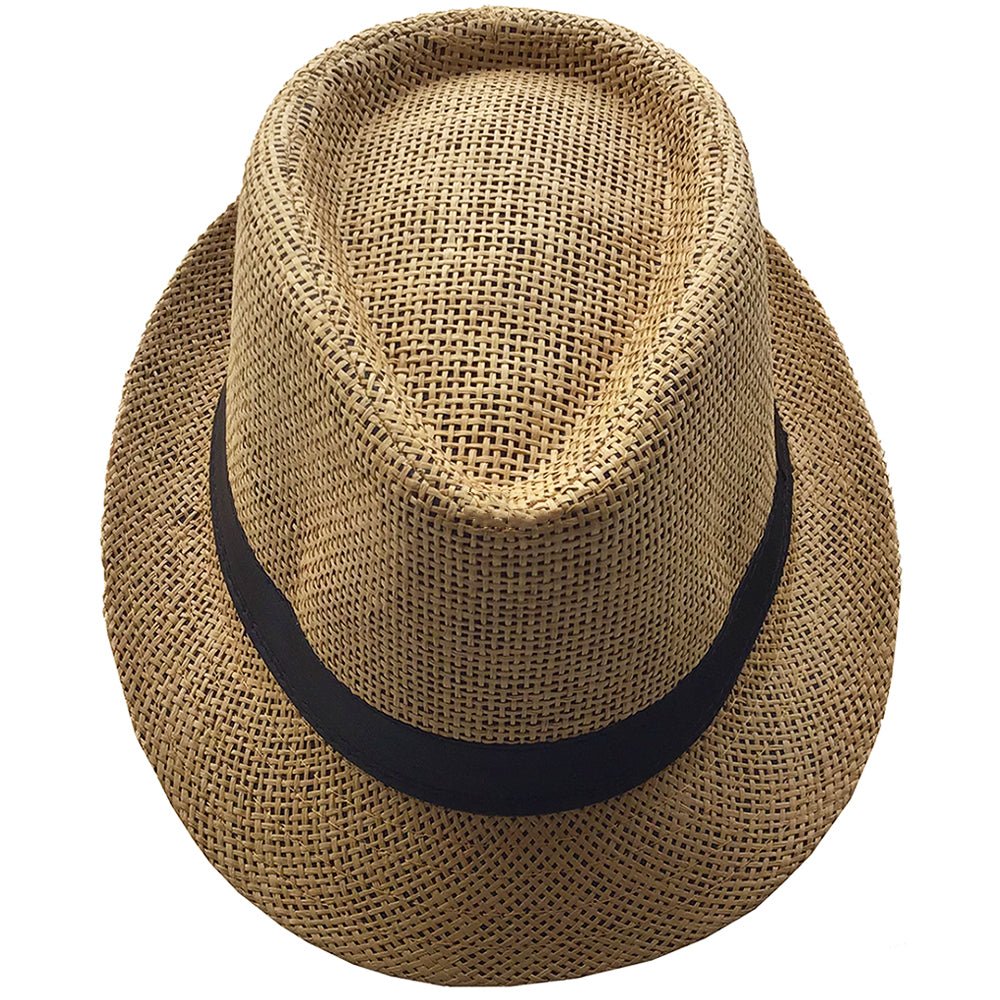 Fedora Style Straw Hat (Brown) - Bare Essentials
Beach Hat