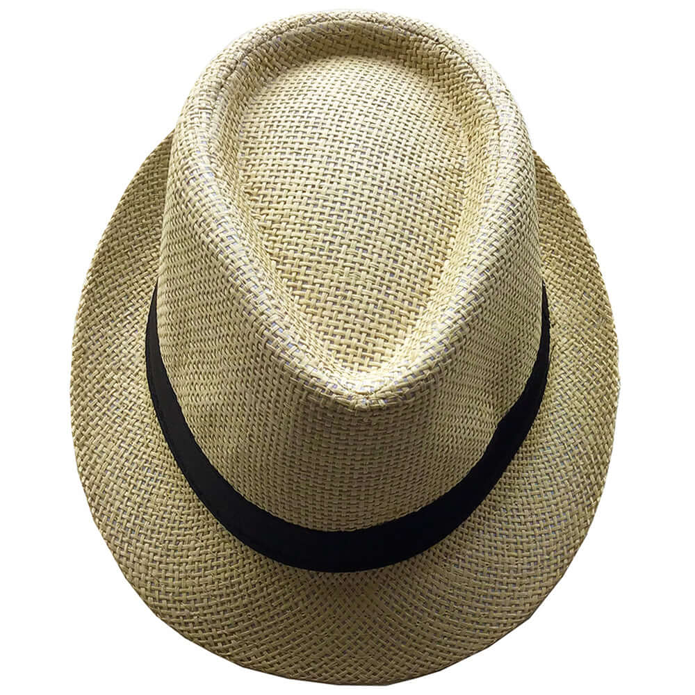 Fedora Style Straw Hat (Natural) - Bare Essentials