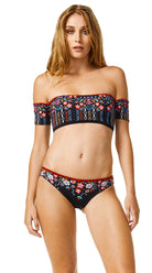 SOLD OUT - Garden Delight Off Shoulder Sleeved Top & Garden Brazilian Pant - Bare Essentials