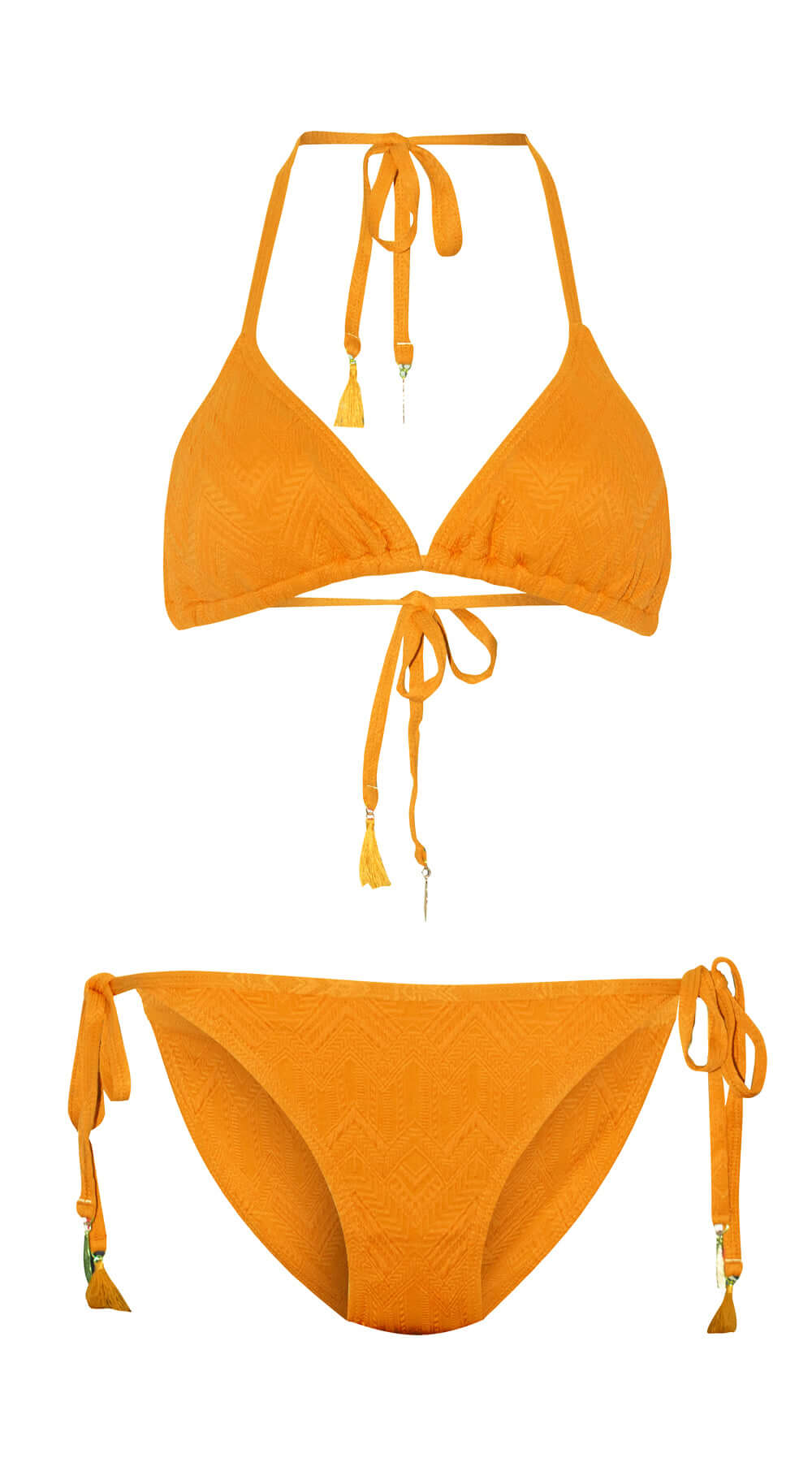 Gelato Sliding Tri Top & String Pant (Orange) - Bare Essentials