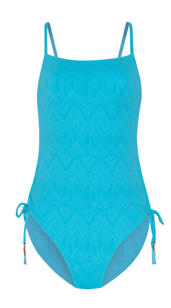 Gelato Straight Neck Suit (Turquoise) - Bare Essentials