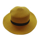 Ladies Adjustable Straw Hat (Yellow) - Bare Essentials